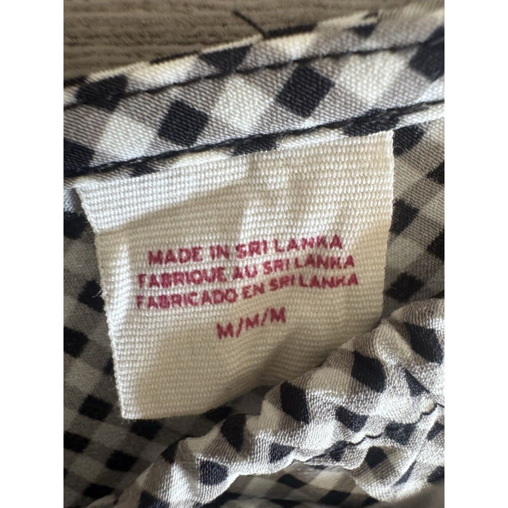 Levi's Checkered Misha Ruffle Sleeve Dress Size M Princess Seams Euro Vacation - Picture 12 of 16